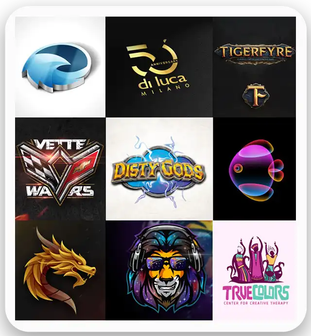 Websites Designs Agency graphic design visual asset - 3D Logo
